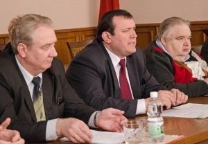 Падчас размовы з карэйскімі гасцямі