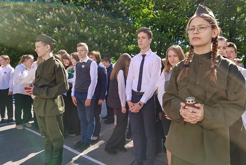 В столинской школе № 2 открыли мемориальную доску в честь героя Великой Отечественной войны Степана Каплуна